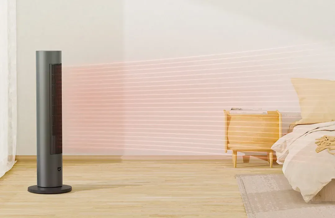 Xiaomi Mijia Two-Season Fan dalam mode pemanas