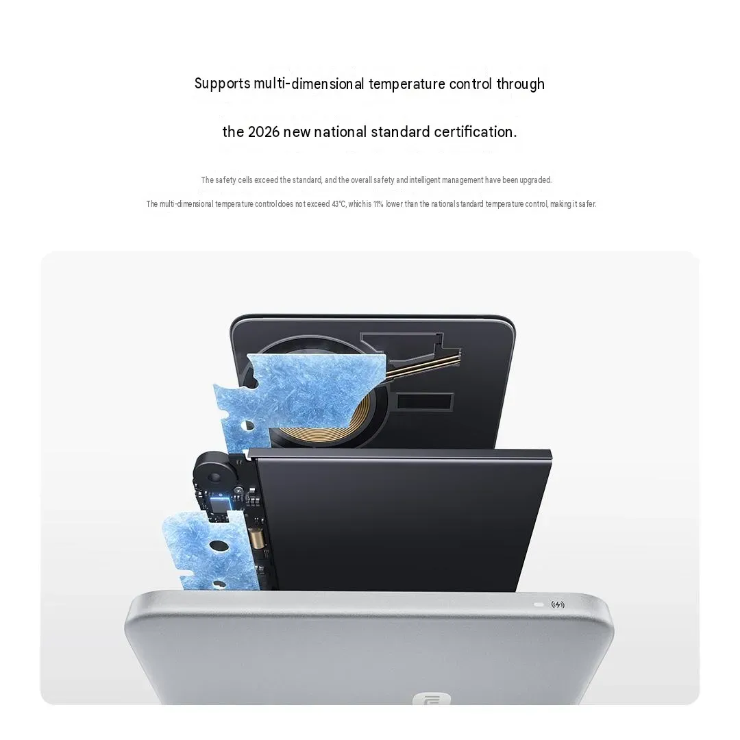 Varian warna Xiaomi Jinshajiang Ultra-thin Magnetic Power Bank