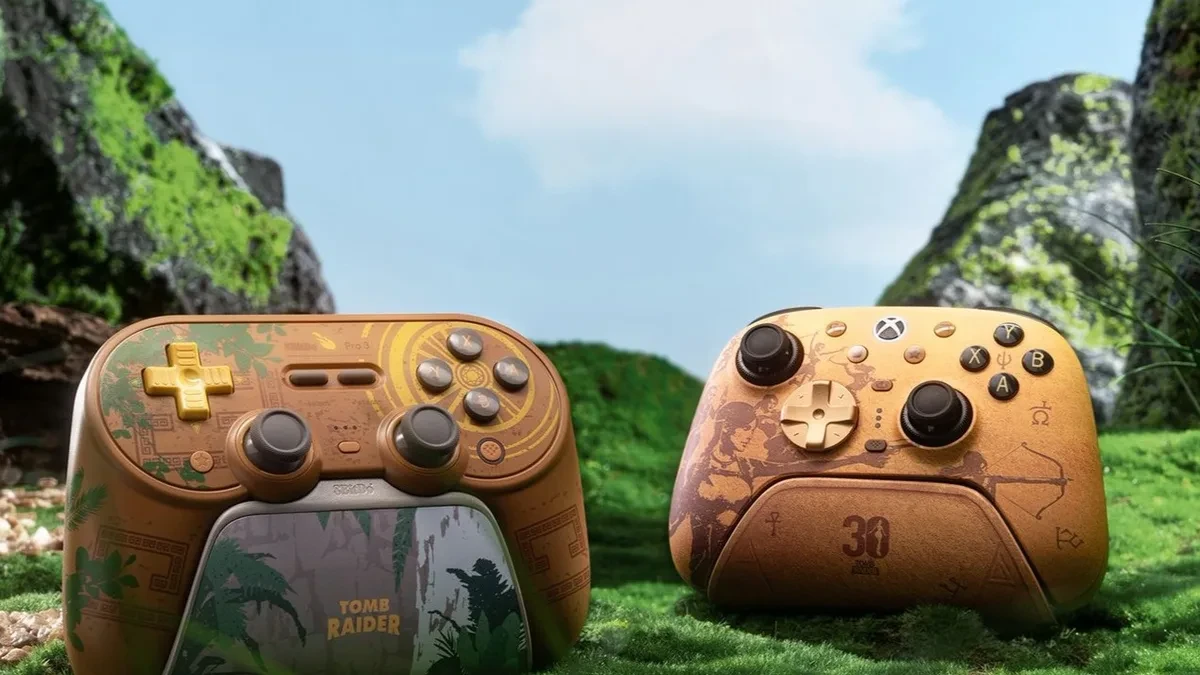 Dua controller 8BitDo edisi khusus Tomb Raider 30th Anniversary Edition