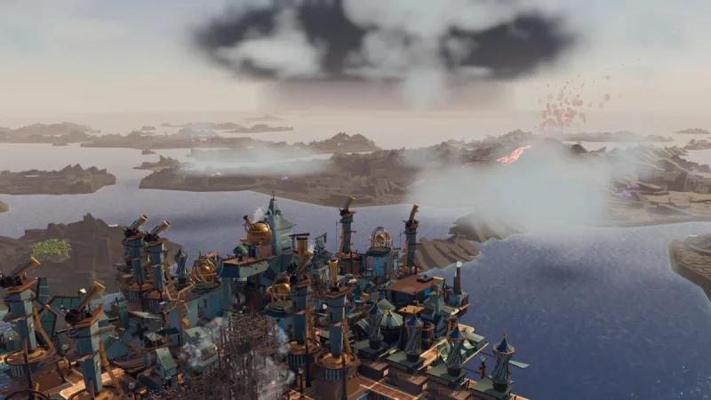 Airborne Empire Diskon 50 Persen di Steam, Game City Builder Melayang