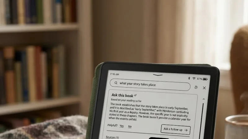 Amazon Kindle Rilis Update Firmware 5.20.2, Bawa Fitur AI Ask This Book ke E-Reader