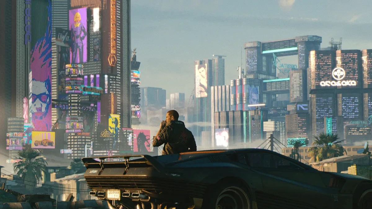 Ilustrasi konsep dunia Cyberpunk 2 dengan rumor mode multiplayer