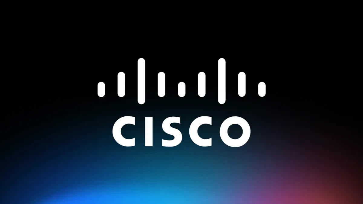 Ilustrasi markas Cisco dan teknologi perangkat lunak jaringan berbasis AI