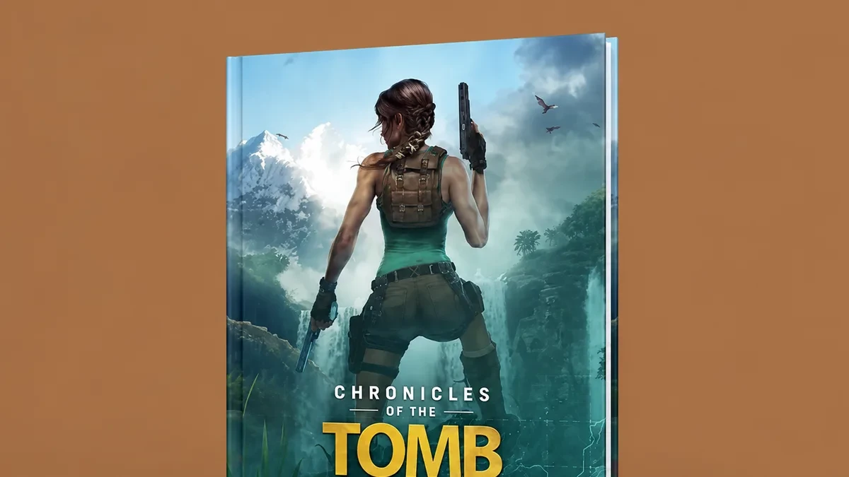 Buku hardcover Chronicles of the Tomb Raider edisi 30 tahun