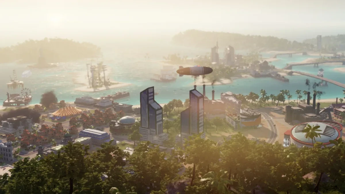 Tampilan game Tropico 6 di platform Steam