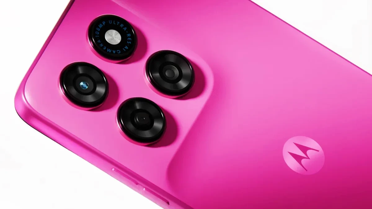 Tampilan desain Motorola Moto G47 Power dengan layar luas