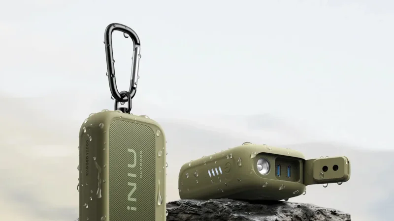 INIU Outdoor Rugged 10000 Meluncur: Power Bank Tahan Banting 45W dengan Soket Tripod dan Senter Darurat