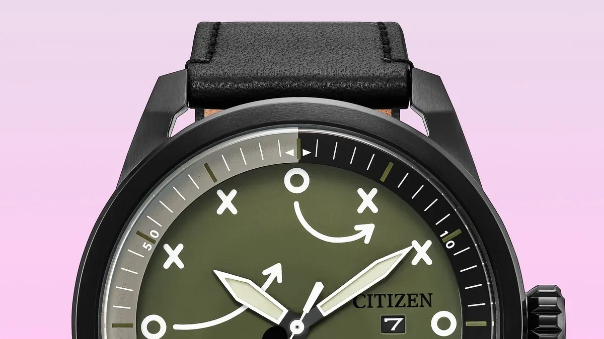 Jam tangan Citizen Eco-Drive Touchdown Mickey AW1739-02W edisi spesial Disney