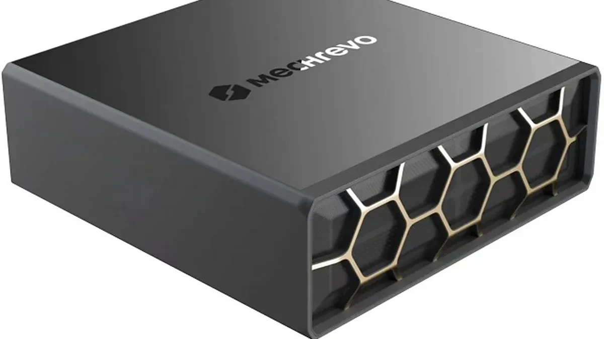 Tampilan visual mini PC Mechrevo Master Road X10 berbasis Nvidia RTX Spark