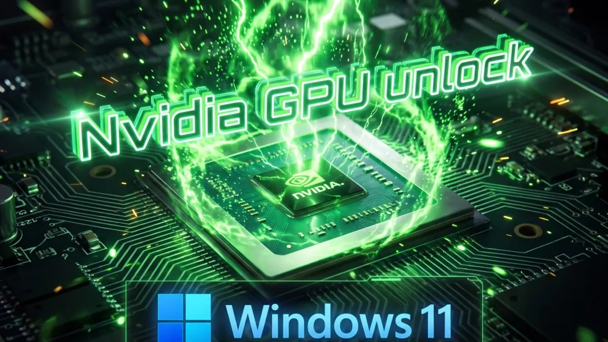 Kartu grafis Nvidia GeForce RTX yang menggunakan UEFI pre-driver unlocker