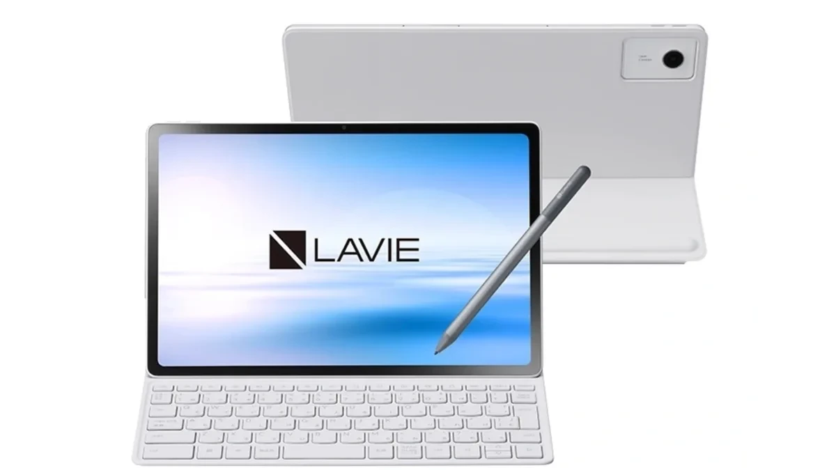 Desain tablet NEC Lavie Tab T12N dengan layar 12.1 inci dan sasis tipis