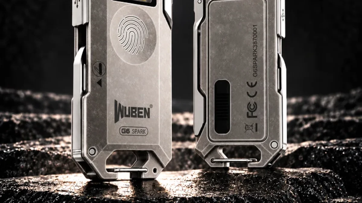Senter multifungsi Wuben G6 dengan bodi tipis aluminium
