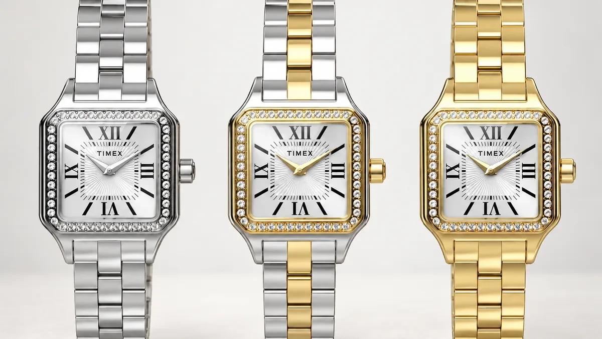 Koleksi jam tangan Timex Addison terbaru dengan bezel bertabur kristal