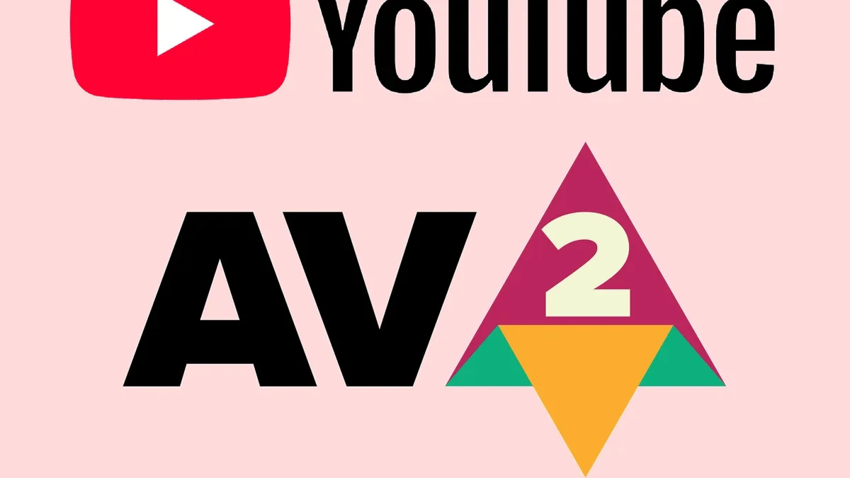 Logo AV2 dan YouTube sebagai standar kompresi video streaming terbaru 2027