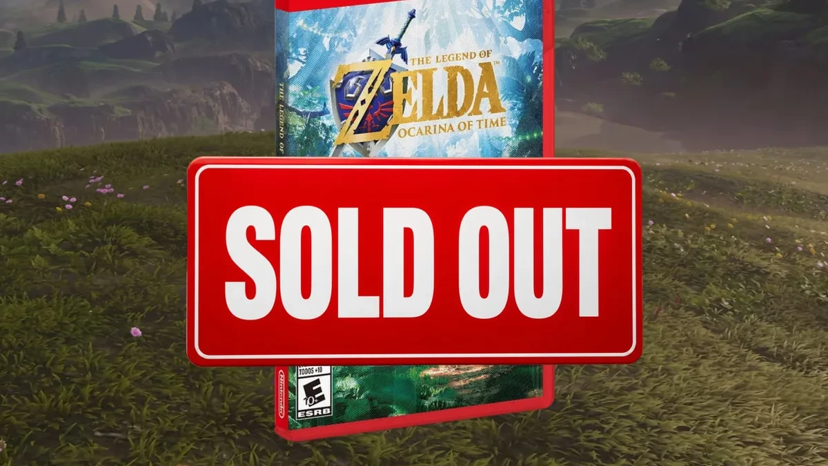 Bonus pre-order Zelda Ocarina of Time Remake Switch 2 edisi textured foil cover